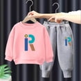 thumbnail image 2 of Hessimy Toddler Boys Girls Spring Summer Cute Cartoon Print 2Pcs Snug Fit Long Sleeve Soft Warm Sleepwear Pajamas Tops Pants, Cute Snug Fit(Pink,5-6 Years), 2 of 5