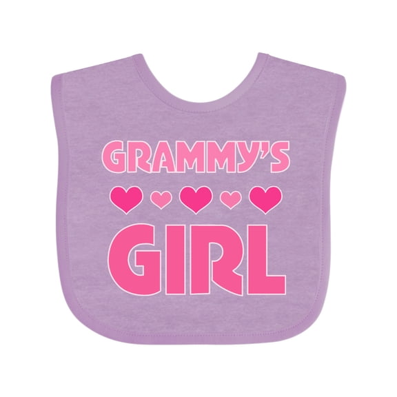 Inktastic Grammy's Girl Granddaughter Girls Baby Bib
