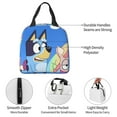 thumbnail image 4 of Kowoue Bluey Pattern Insulated Lunch Bag – Thick Aluminum Foil Lunch Box, Waterproof Thermal Tote with Front Access Pocket, Keeps Food Fresh for 4 Hours, 4 of 8