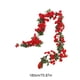 thumbnail image 2 of Flores Artificiales Colgantes, Pared de Flor de Seda Rosa Caliente Colgante 180cm con 69 Flores, Hebra Decorativa Ajustable, Flores Artificiales para la Decoración, 2 of 6