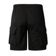 thumbnail image 4 of Men's Casual Shorts Sec Shorts Beach Wedding Men with Pockets Flashy Tie 4 8 Active Fuzzy Compression Cool for Men's Summer Fashion Thin Five Quarter Pants Solid Color Black 3XL, 4 of 6