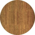 thumbnail image 1 of Ahgly Company Indoor Round Abstract Brown Modern Area Rugs, 3' Round, 1 of 4