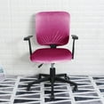 thumbnail image 2 of ORUYROP Housse de Chaise de Bureau Extensible Résistante à l'Eau en Spandex Extensible Jacquard Housse de Chaise d'Ordinateur pour Chaises de Bureau Velours Rose, 2 of 7