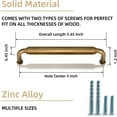 thumbnail image 5 of Goo-Ki, 5'' Hole Center Distressed Antique Brass Cabinet Pulls with 6 Screws 6 Piece, 5 of 6
