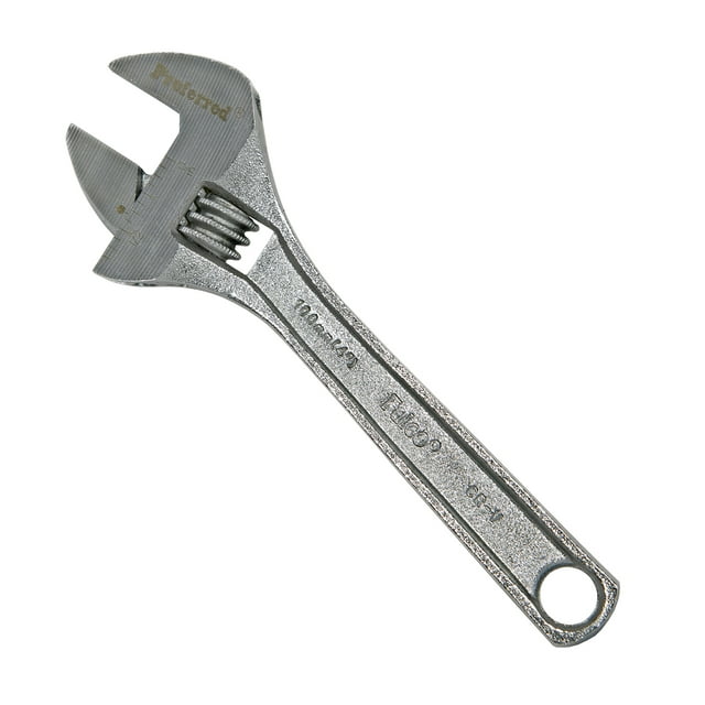 Proferred T05011 Standard Adjustable Wrench, Chrome Finish, 4"