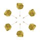 thumbnail image 1 of 6 Pcs Ramilletes de Rosa Unique Bargains Dorado Ceremonia de Boda Aniversario Cena Formal, 1 of 5