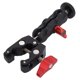 thumbnail image 5 of Ball Head Super Clamp, Aluminum Alloy Horizontal Stripes Fix Frmly Monitor Bracket Ball Head Clamp 1/4 Inch Screw Hole  For Fill Light ANGGREK Camera Super Clamp, 5 of 8