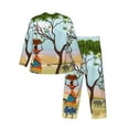 thumbnail image 2 of Bingfone Men'S Pajama Set 2 Piece Loungewear Pjs, Long Sleeve With Pajama Pants-African Women In Mountain Landscape, 2 of 9