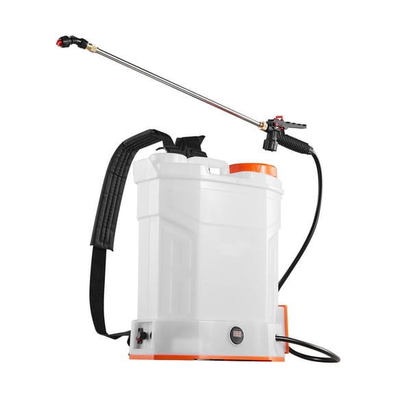 KFFKFF Battery Operated Backpack Sprayer, 3.2 gal Electric Sprayer with Adjustable Pressure, 2 Extendable Wands & 5 Nozzles, 2-Hour Runtime, Portable Sprayer for Garden, Lawn, Yard