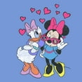 thumbnail image 2 of Boy's Mickey & Friends Minnie Mouse and Daisy Duck Hearts  Performance Graphic Tee Royal Blue Heather Large, 2 of 4