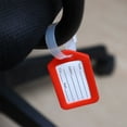 thumbnail image 4 of Unique Bargains Plastic Suitcase Bag ID Name Label Luggage Holder Tag 10 Pcs Red White, 4 of 5