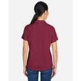 thumbnail image 3 of CORE365 CE104W Women's Market Snag Protect Mesh Polo-Burgundy-M, 3 of 6