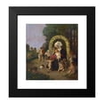 thumbnail image 2 of Adolf Hengeler 15x16 Black Modern Framed Museum Art Print Titled - Madonna with Child in a Flower Garland (1905), 2 of 5