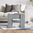 thumbnail image 3 of vidaXL Coffee Table Grey Sonoma 55.5x55x45 cm Engineered Wood, 3 of 4