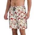 thumbnail image 2 of Naloa Cartoon Mushrooms Men's Beach Shorts, Surfing shorts, Swim trunks, Quick Dry Swim Trunks for Surfing Beach Fun - Large, 2 of 9