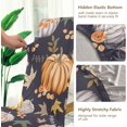 thumbnail image 4 of Fall Orange Pumpkins Thanksgiving Day Dining Chair Covers Set of 4 Stretch Chair Cover Removable Chair Slipcover Washable Dining Chair Seat Cover for Dining Room Kitchen Wedding Party Decor, 4 of 6