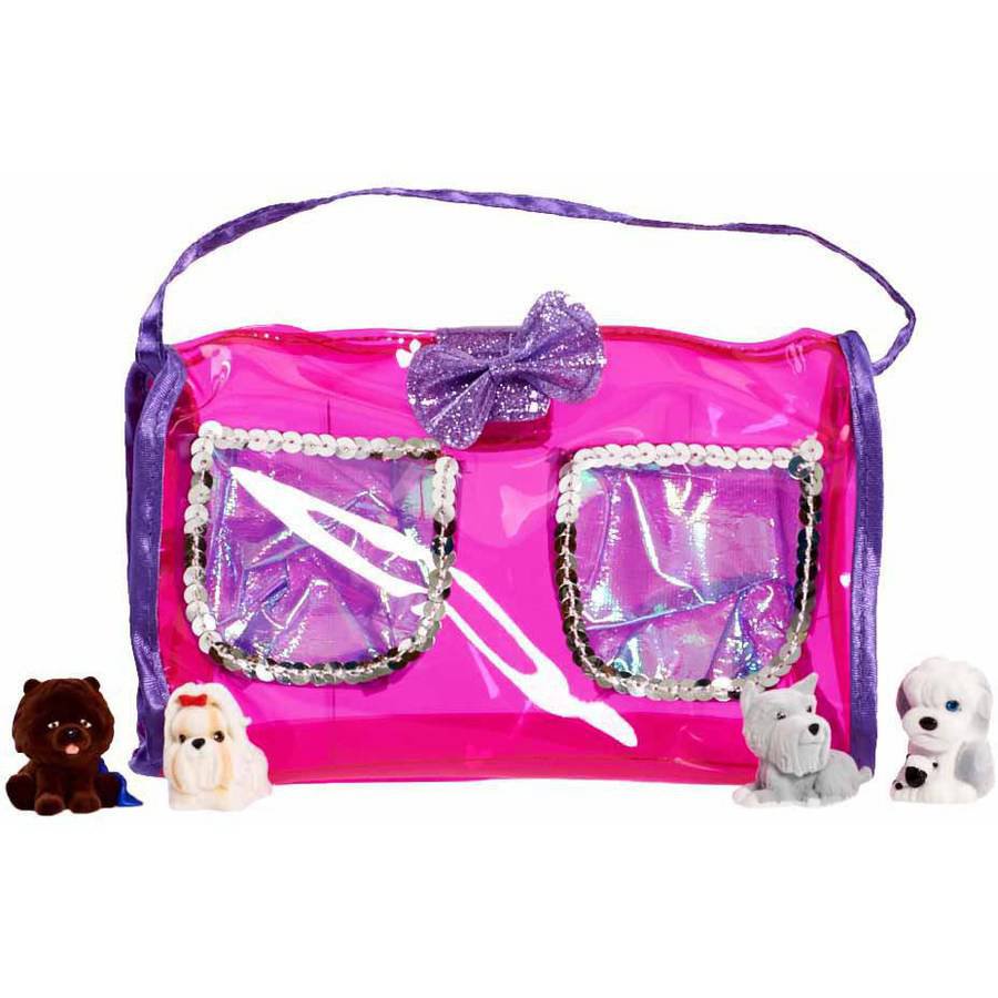 Puppy in My Pocket Puppies with Pink Fancy Puppy Purse Assortment 1