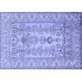 thumbnail image 1 of Ahgly Company Machine Washable Indoor Rectangle Persian Blue Traditional Area Rugs, 4' x 6', 1 of 4