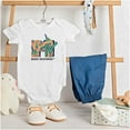 thumbnail image 3 of Retro MTV Tropical Hummingbird Logo Romper Boys or Girls Infant Baby Brisco Brands NB, 3 of 6