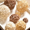 thumbnail image 3 of 15 bolas decorativas de ratán de 2.0 in, bolas de mimbre decorativas para decoración del hogar, decoración de guardería, decoración de mesa de boda (azul marino y morado) oso de fresa Electrónica, 3 of 4