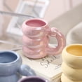 thumbnail image 3 of Inteprter Taza de cerámica para café, té, agua, tazas creativas, contenedor de desayuno, taza colorida para parejas, tazas nórdicas de oficina, regalo Teteras Amarillo Inteprter HA081409-01, 3 of 6