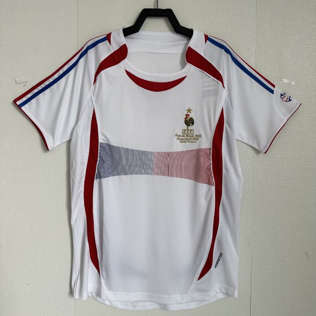 0607 Retro France Away. Football Classic Jersey