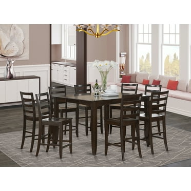 East West Furniture Parfait 9 Piece Shaker Dining Table Set Com East West Furniture Parfait 9 Piece, Aldridge Dining Table Sam S Club