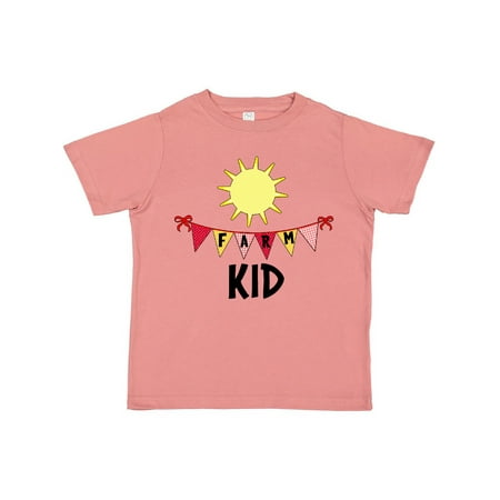 

Inktastic Farm Kid Flags and Sun Gift Toddler Boy or Toddler Girl T-Shirt