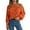Orange, variant on Womens Sweaters, Off Shoulder Sweaters for Women, Long Sleeve Knit Pullover Top, Spring Fashion 2025 for Going Out and Casual