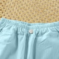 thumbnail image 5 of NAISIBABY Pants for Girls, Elastic Waist Loose Fashion with Pockets Cotton Casual Jogger Trousers Blue 10T, 5 of 5