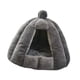 thumbnail image 5 of Cama cálida para perros, semicerrada, lavable, suave, tienda de campaña para perros pequeños y medianos gris, 5 of 8