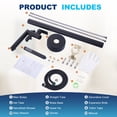 thumbnail image 4 of Wowow Single Handle Freestanding Tub Faucet with Hand Shower in Matte Black, 4 of 4