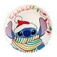 thumbnail image 3 of Set 6 Platos Trinche o Llanos Redondos de Porcelana Resistente, Diseño Stitch Navideño Falalala, Disney Clásicos, Juego de Platos 23 cm, 3 of 9