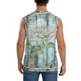 thumbnail image 4 of Gaeub Vintage Rose1 Men's Sleeveless Muscle Shirts Workout Tank Tops, Odor Protection and Comfortable - Large, 4 of 8
