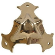 Hillman 851154 0.87 in. Solid Brass Decorative Corner
