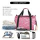 thumbnail image 5 of Fotbe Pink Glitter Bolsa de Viaje con Estampado, Bolsa de Fin de Semana para Mujer con Compartimento para Zapatos, Bolsa de Gimnasio con Bolsillo Húmedo, 5 of 7