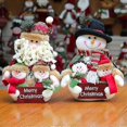 thumbnail image 4 of 2025 Santa Claus Family Portrait Snowman Christmas Decoration 30cm, 4 of 5