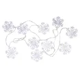 thumbnail image 5 of Northlight 10 B/O White Snowflake Led White Christmas Lights 4.5 Ft Clear Wire, 5 of 6