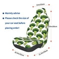 thumbnail image 3 of Fuzoiu Cute Broccoli Print Elastic Car Seat Covers, Seat Cover Protector,Universal Fit Interior Covers for Most Cars,Washable Seat Cover Non Slip for SUV,Sedan,Van, 3 of 5