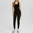 thumbnail image 2 of SRZYMJ Women's Plus Size Sleeveless V Neck Bodysuit Jumpsuit Activewear Slim Fit Sports Outfit for Stylish Comfort, 2 of 4