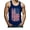 American Flag / Blue, variant on Men's 4th of July Tank Top - Big American Flag Print Sleeveless Shirt - Vintage USA Flag Tank Top - Black Singlet - Cotton Blend Fabric - Crew Neck Design - Independence Day Clothing - Small Black