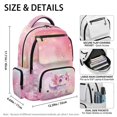 thumbnail image 5 of CHAQLIN Axolotl Heart Print traspirante Bookbag for School Travel, Durable Water Repellent 600D Polyester School Bag, 5 of 9
