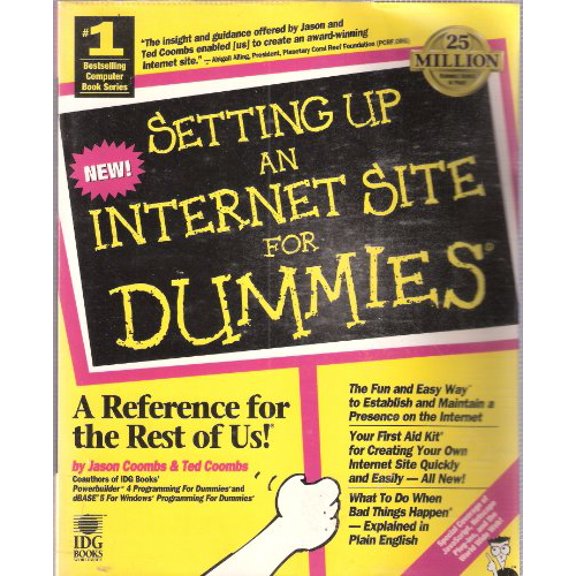 Pre-Owned Setting Up an Internet Site for Dummies