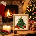 thumbnail image 6 of Kingfansion Fabric Art Kit, DIY 3D Christmas Fabric Poke Art Kit for Adults, Premium No-Sew Mosaic Wall Art & Craft Kits with Frame & Tools, Relaxing Handmade Art Project Gifts for Beginner, 6 of 6