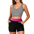 thumbnail image 5 of Yievot 3 Piece Swimsuits for Women High Waisted Tankini Sets Tummy Control Bathing Suits Ladies Modest Swimsuit Swimwear, 5 of 8