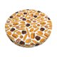 thumbnail image 1 of Disketp Coffee Bun Hot Dog Funda Redonda para Taburete, Funda de Cojín para Silla de Bar Suave y Elástica-13 inch, 1 of 7