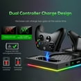 thumbnail image 4 of Ventilador de refrigeración automática y base de carga accesoria para la consola Xbox Series X con base de carga para mandos, soporte para auriculares y almacenamiento para discos de juegos, 4 of 8