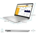 thumbnail image 2 of HP 15.6" FHD (1920 x 1080) Laptop, Intel Core i3-1115G4, 16GB RAM, 256GB SSD, Fingerprint Reader, Numeric Keyboard, Webcam, Wi-Fi, Windows 11 Home, Silver + Mazepoly Accessories, 2 of 5