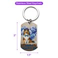 thumbnail image 5 of Shetland Sheepdog Proud Dad Happy Father's Day Stainless Steel Keychain Sheltie Dog Lover Gifts Collar Charm Tag Keyring - 02008, 5 of 5