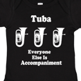 thumbnail image 4 of Inktastic Funny Tuba Player Music Joke Boys or Girls Baby Bodysuit, 4 of 5